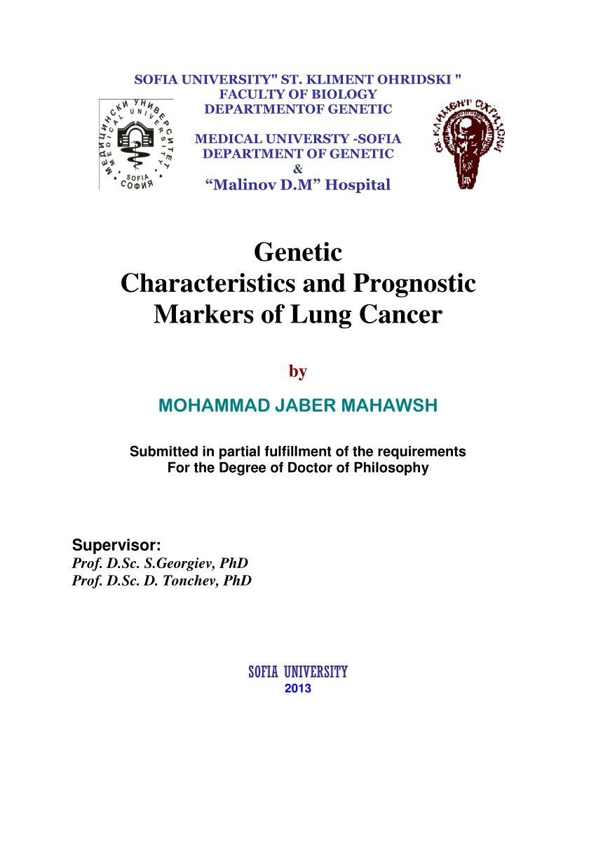 phd thesis about cancer