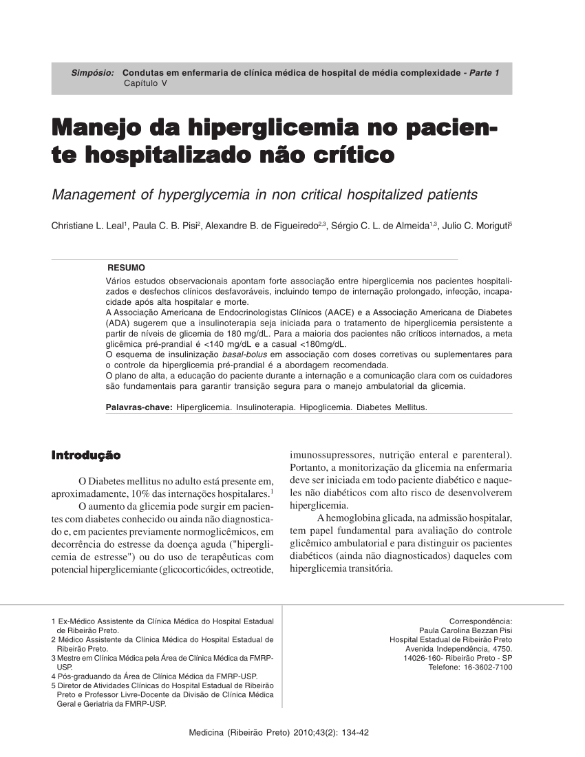 Nutrição Hospitalar para Pacientes Diabéticos