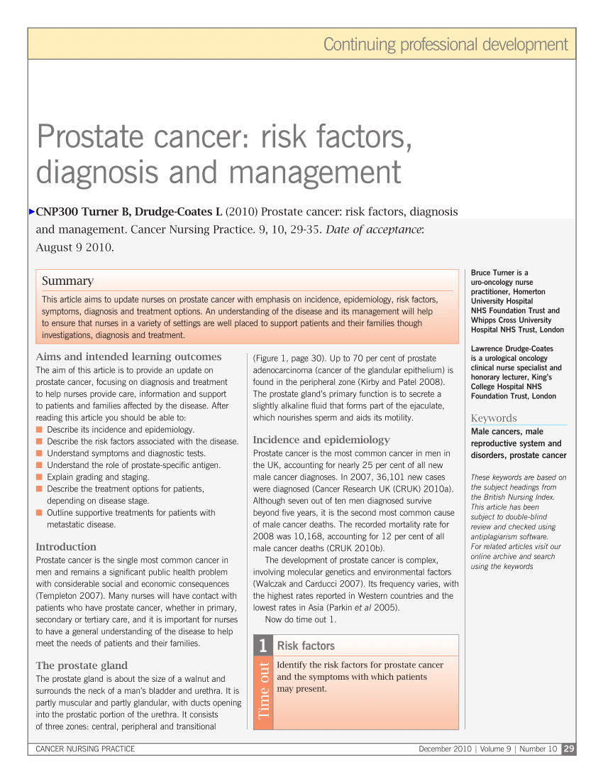 prostate cancer research paper pdf