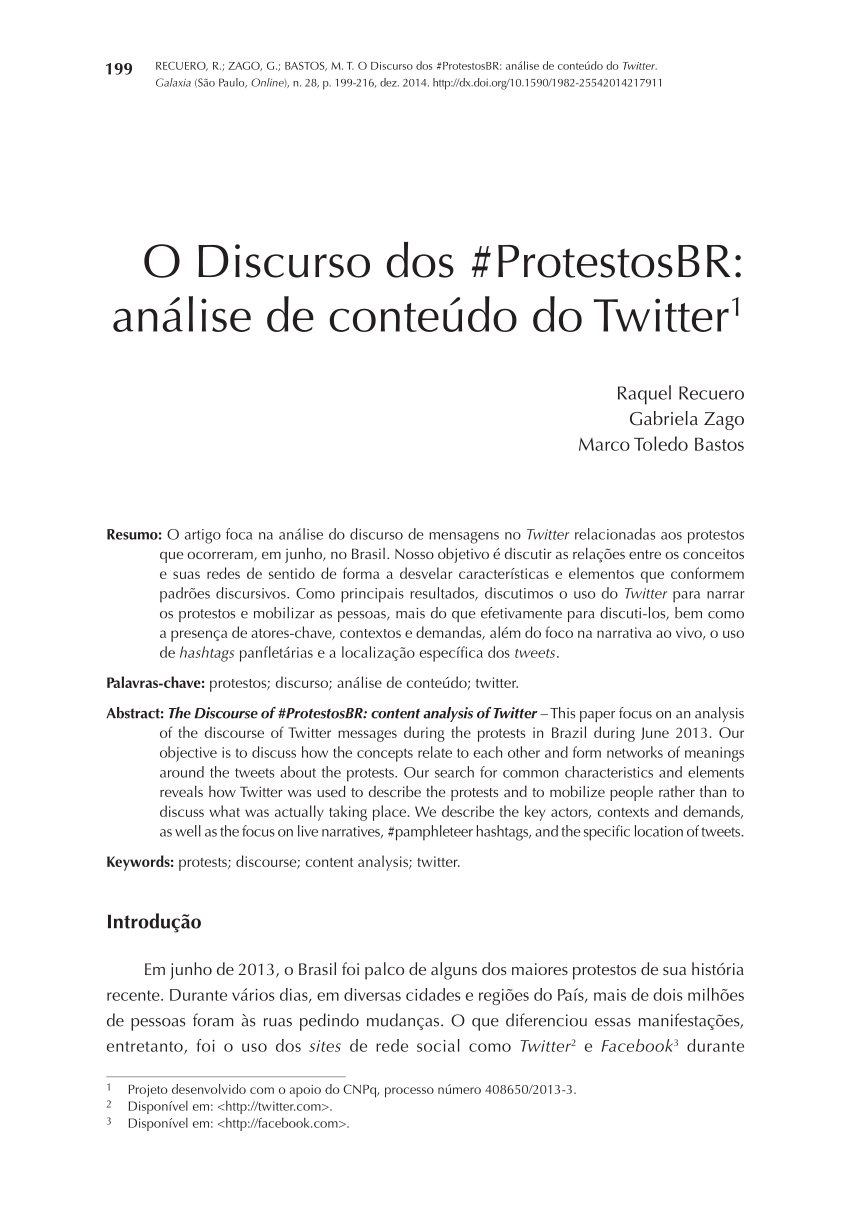 Tutorial para marcador da rede social Twitter Notamos, nesse caso, que