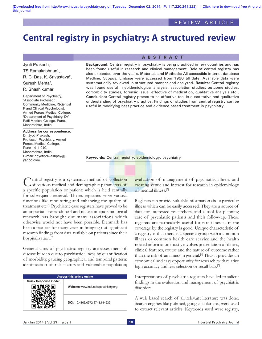 pdf-central-registry-in-psychiatry-a-structured-review