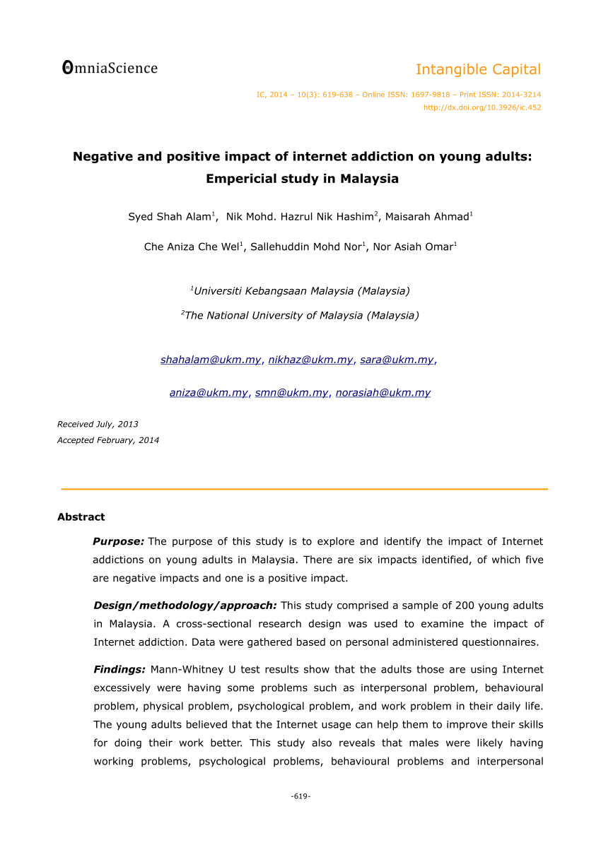 Research proposal on computer addiction