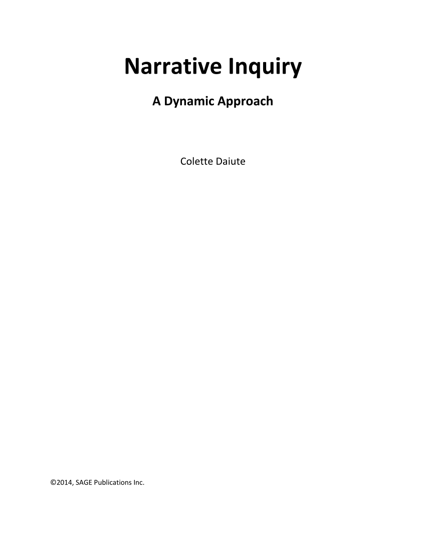 research paper on narrative inquiry