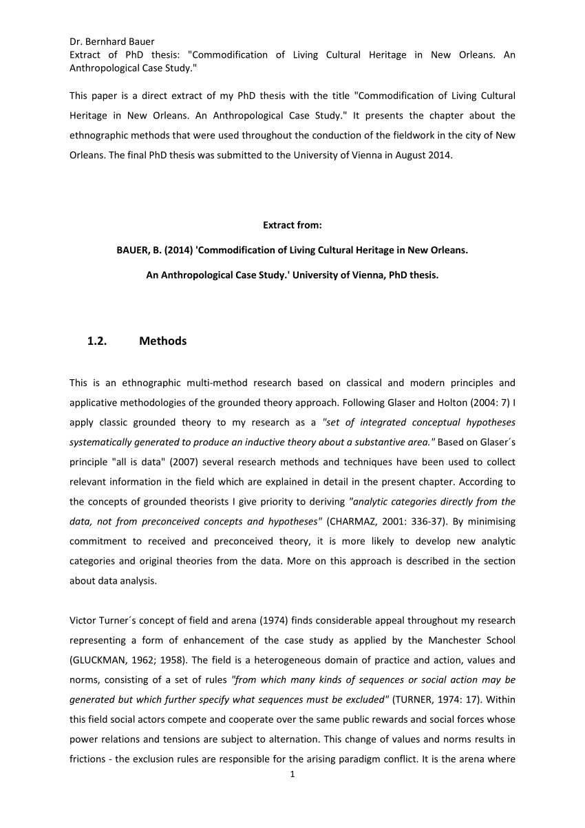 phd thesis on methods