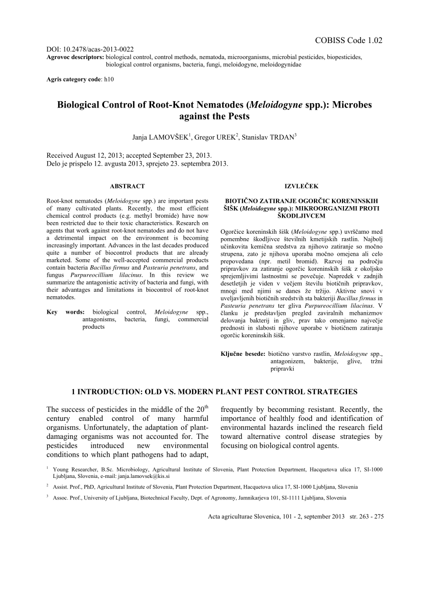 nematodes as biocontrol agents pdf