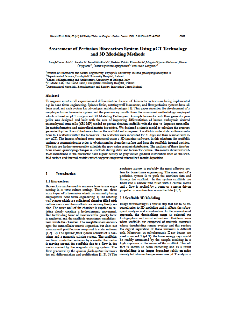 PDF) Assessment of Perfusion Bioreactors System Using μCT