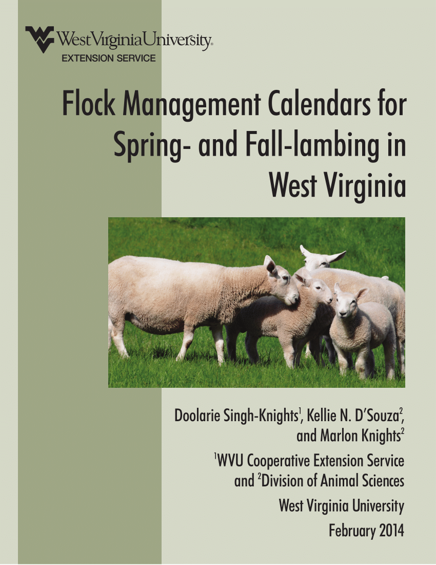 (PDF) Flock Management Calendars for Springand Falllambing in West