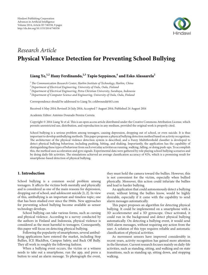 recommendation in research about bullying