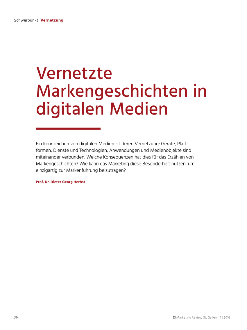 PDF Digitale Markenführung Wie Sie starke Marken in digitalen Me n aufbauen und entwickeln