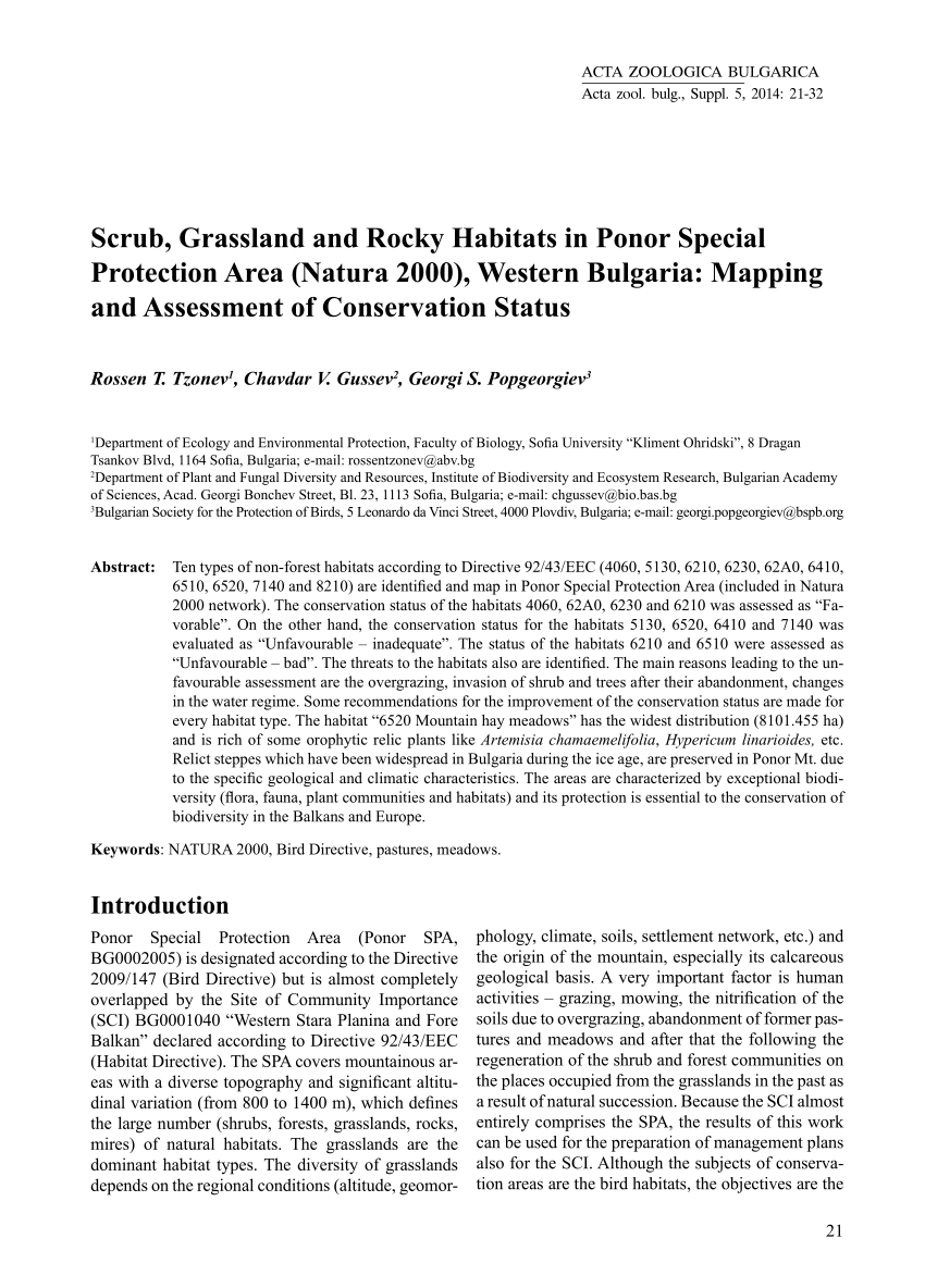 PDF) Scrub, Grassland and Rocky Habitats in Ponor Special ...