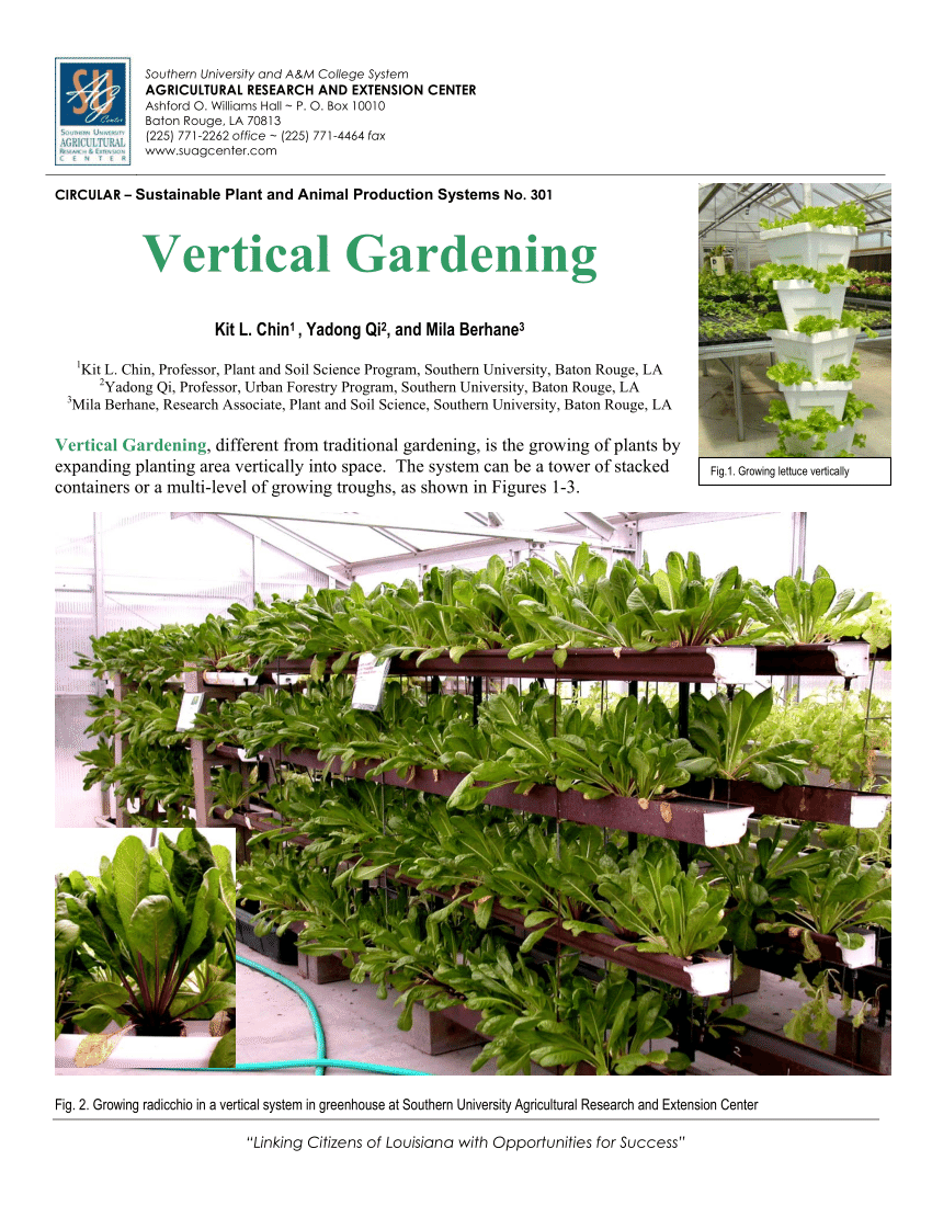 Pdf Vertical Gardening