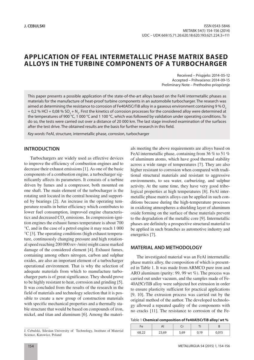 (PDF) Application of feal intermetallic phase matrix based alloys in Sns-Brigh10