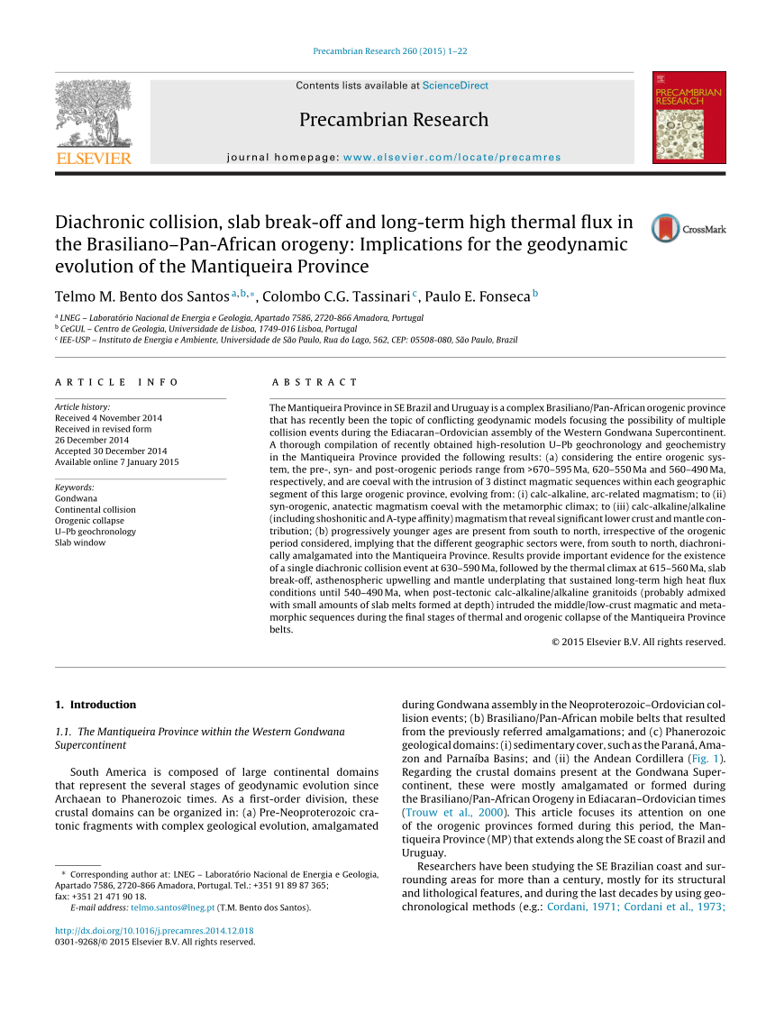 U-Pb LA-MC-ICPMS geochronology of Cambro-Ordovician post-collisional  granites of the Ribeira belt, southeast Brazil: Terminal Brasiliano  magmatism in central Gondwana supercontinent - ScienceDirect