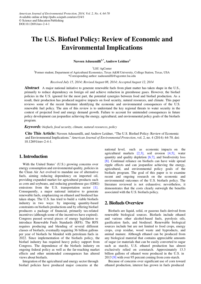 dissertation on biofuels