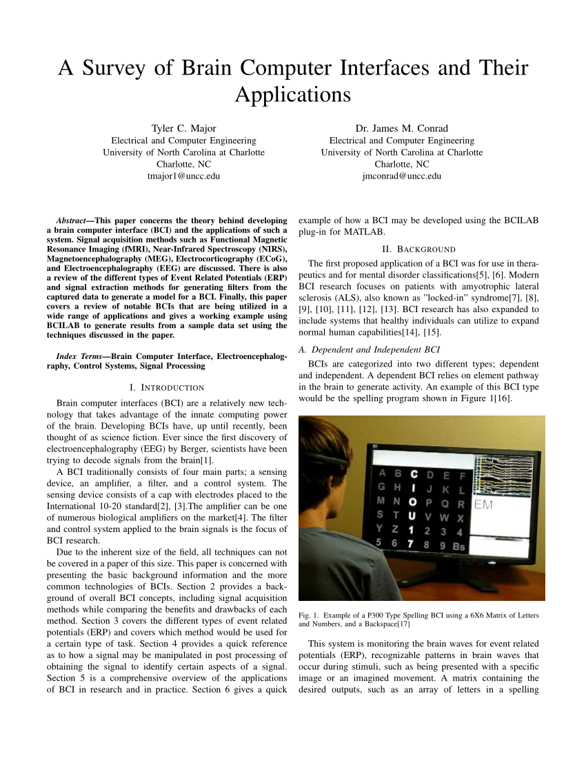 research paper on brain computer interface