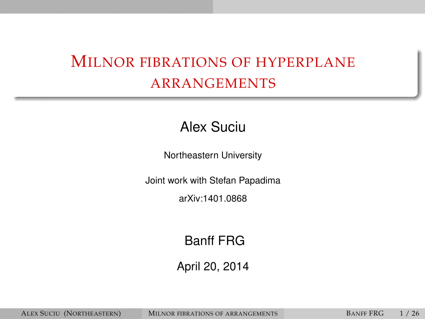 (PDF) Milnor fibrations of hyperplane arrangements