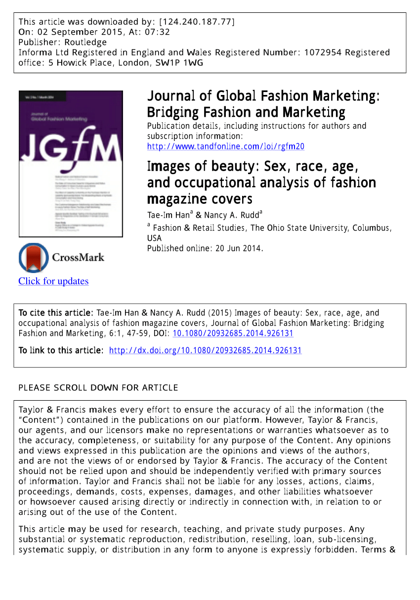Pdf Images Of Beauty Sex Race Age And Occupational Analysis Images, Photos, Reviews