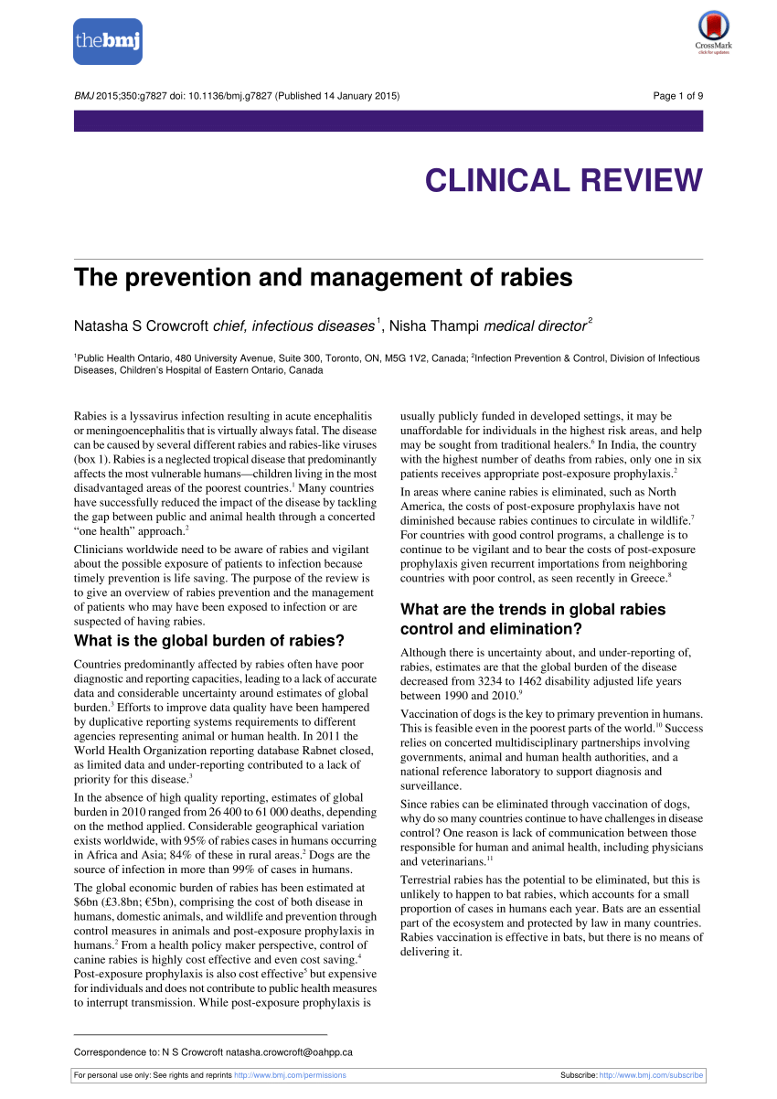 Who rabies guidelines 2015