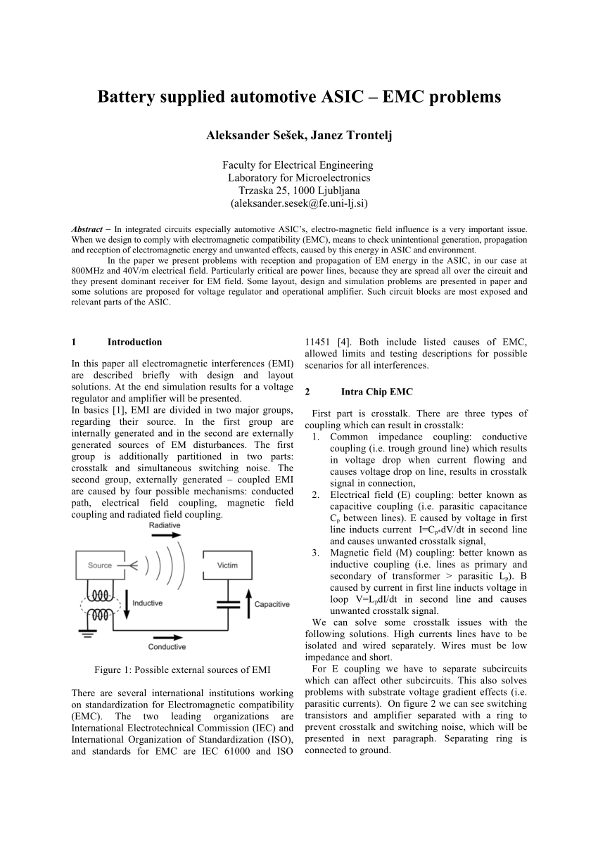 Good practice rules for electromagnetic compatibility (EMC) of LV  conductors