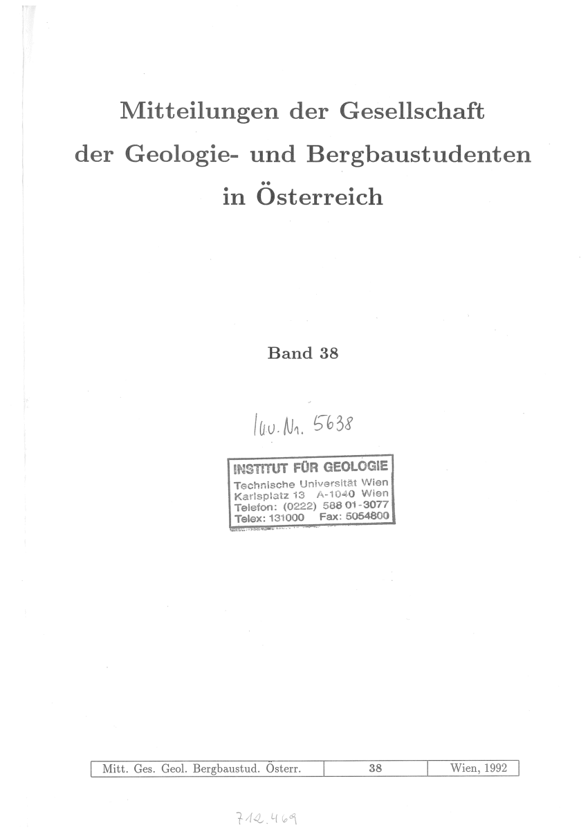 (PDF) Buchbesprechung: REINSCH Dietmar (1991): Natursteinkunde. Eine ...