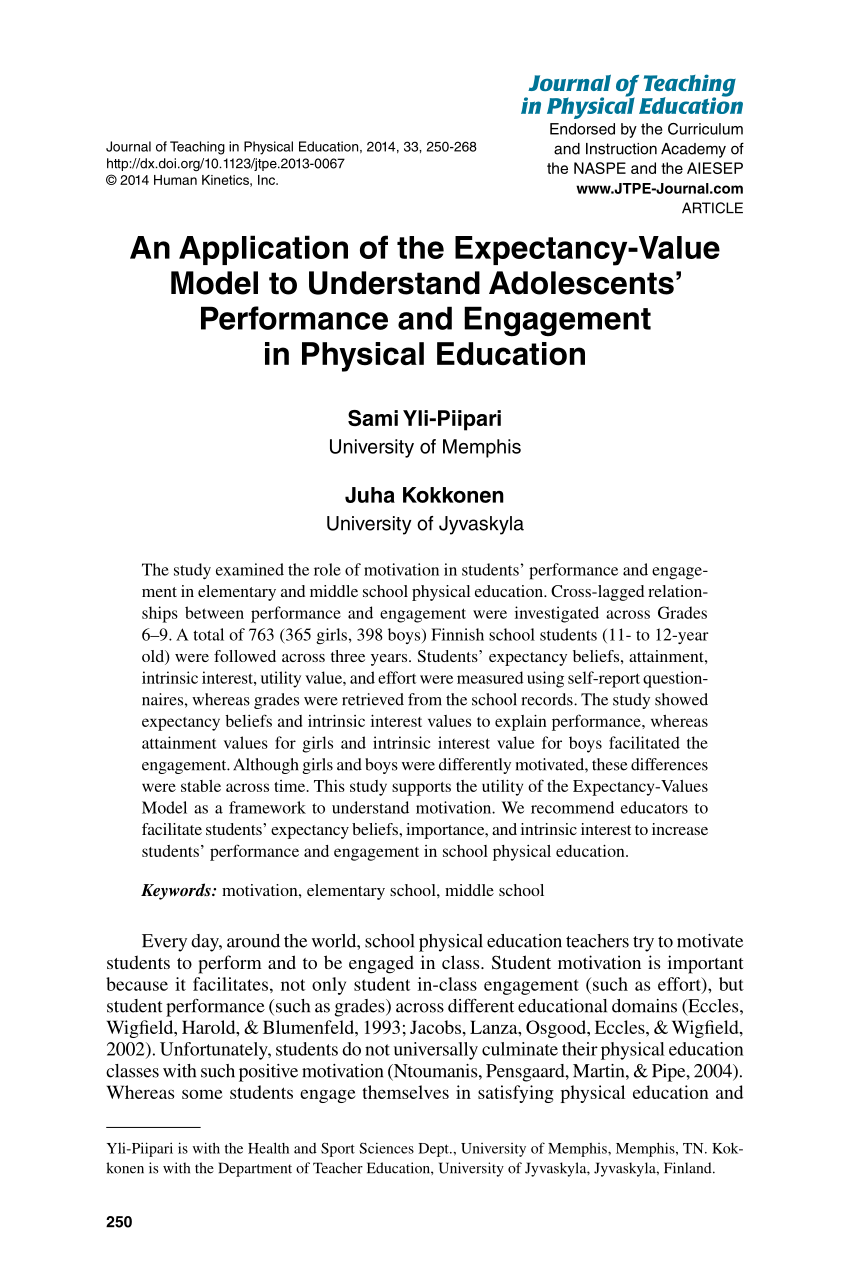 journal of teaching in physical education