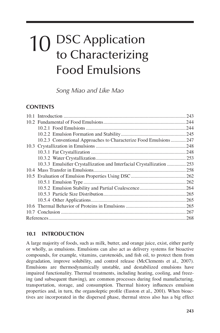 PDF) Food emulsifier fundamentals