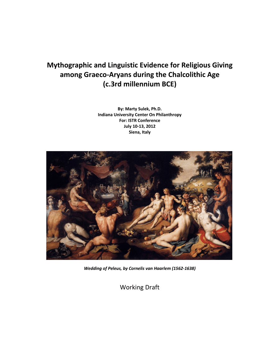 PDF) Mythographic and Linguistic Evidence for Religious Giving ...