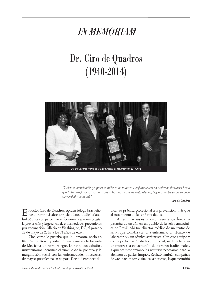 PDF Dr. Ciro de Quadros 1940 2014