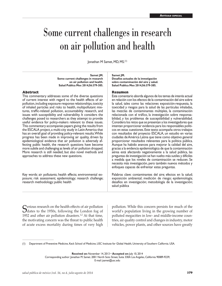 environmental problem research paper