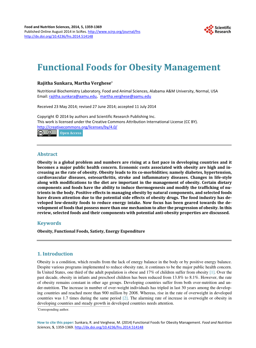 thesis on obesity management