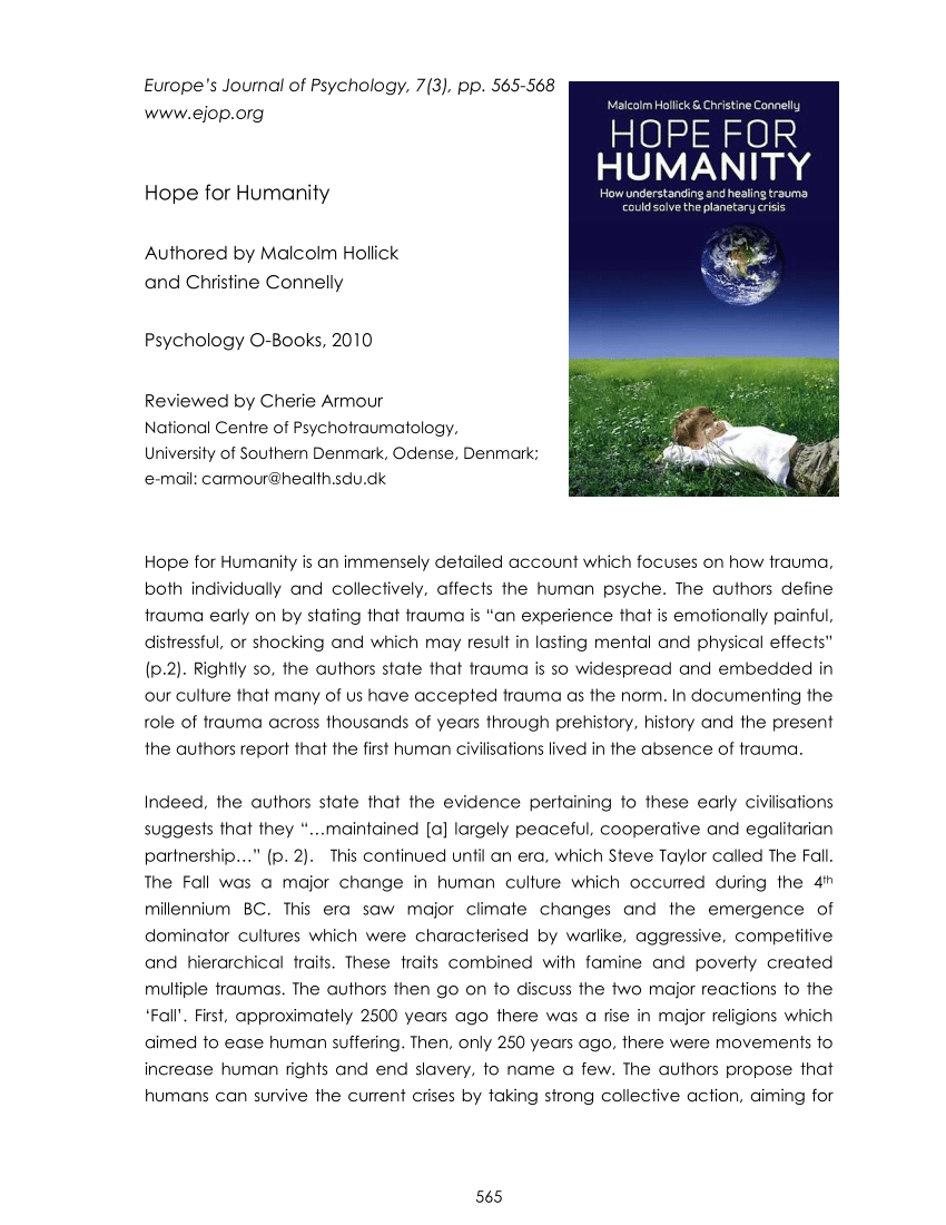 speech on humanity pdf