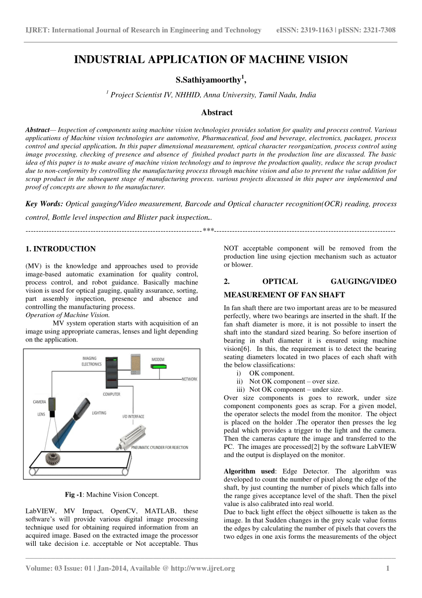 PDF) APPLICATION OF MACHINE