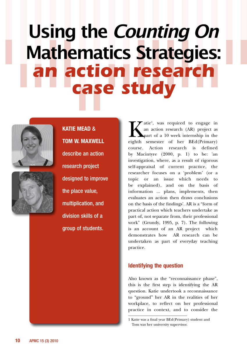 action research on mathematics