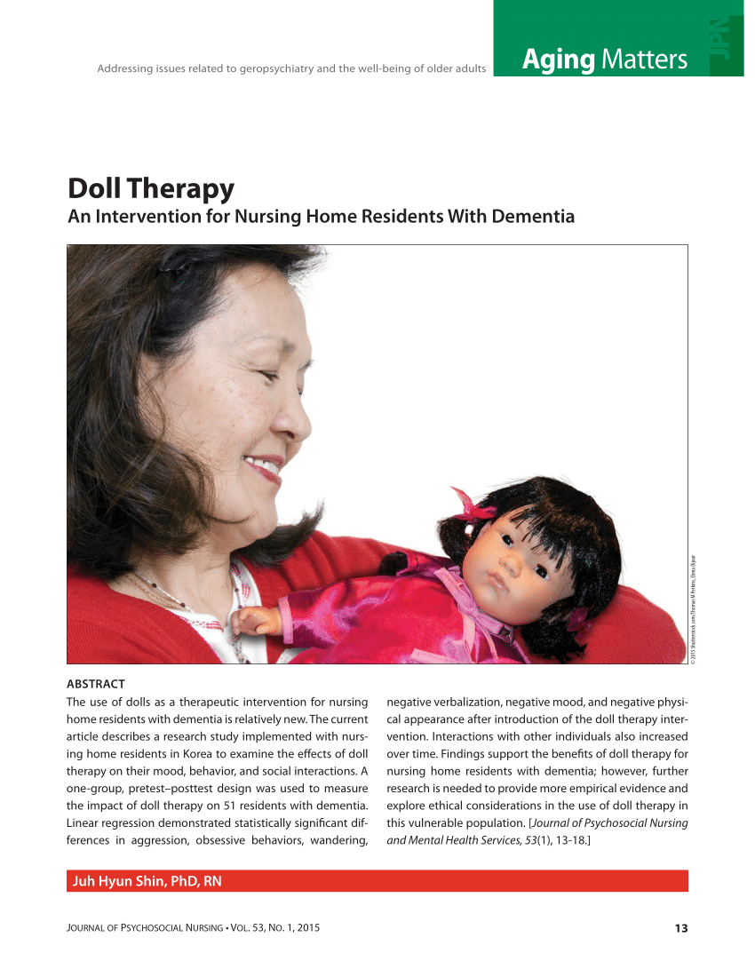 PDF) Doll Therapy: An Intervention for Nursing Home Residents With Dementia