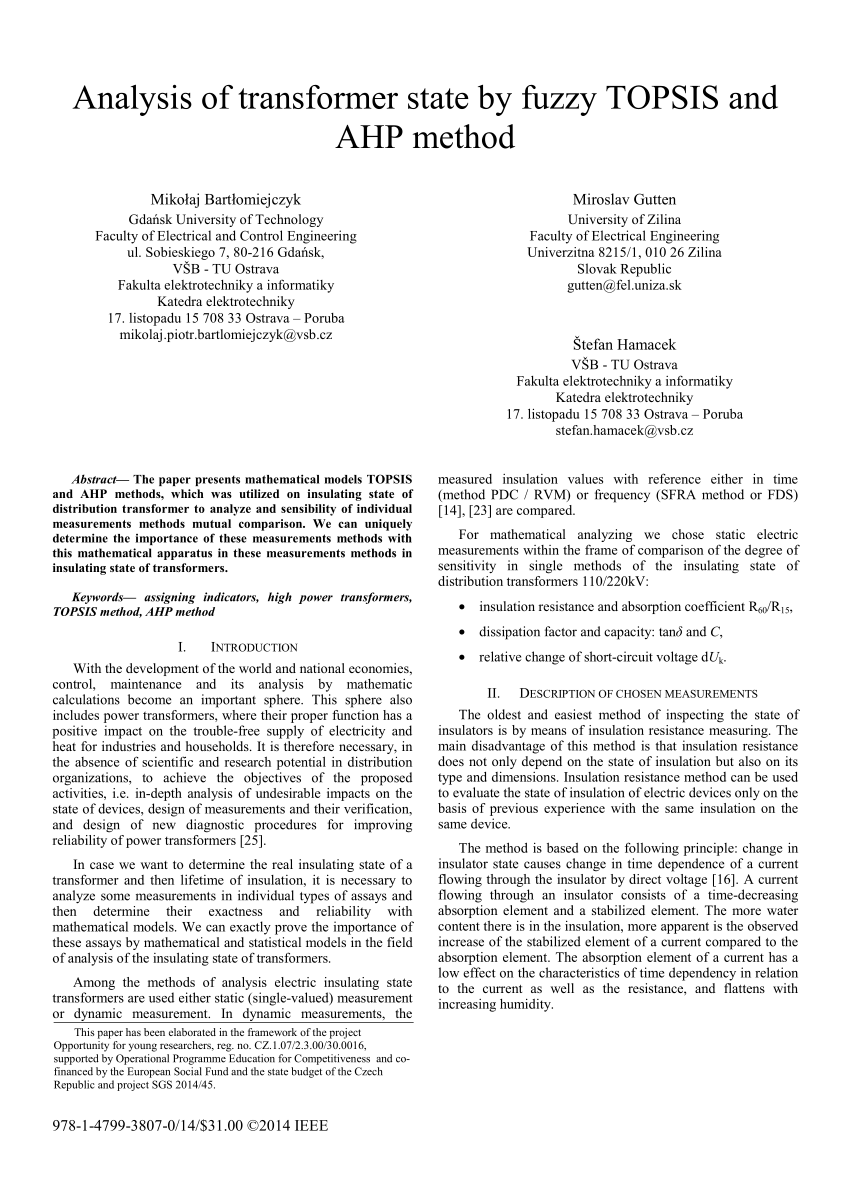 Quantification study of mental load state based on AHP–TOPSIS