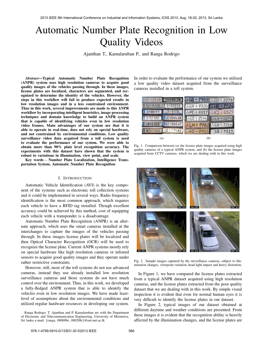 research paper on number plate recognition
