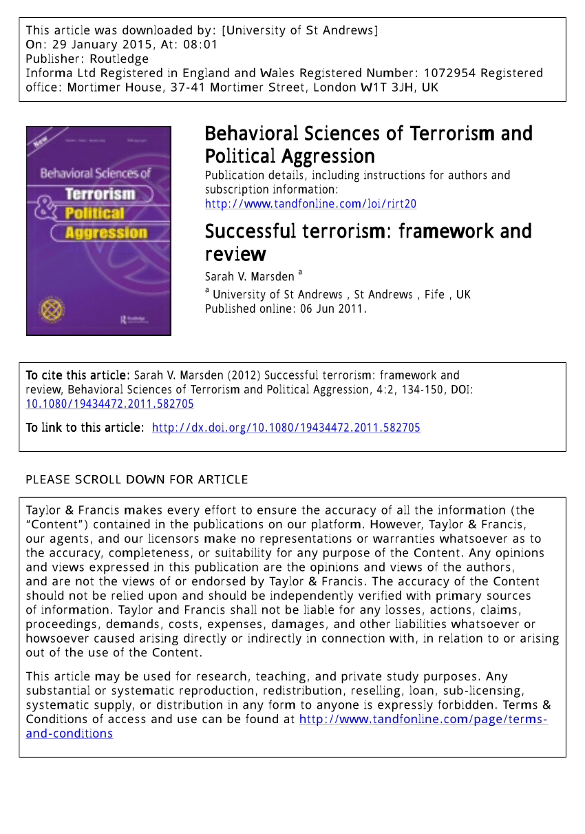 terrorism and media research paper