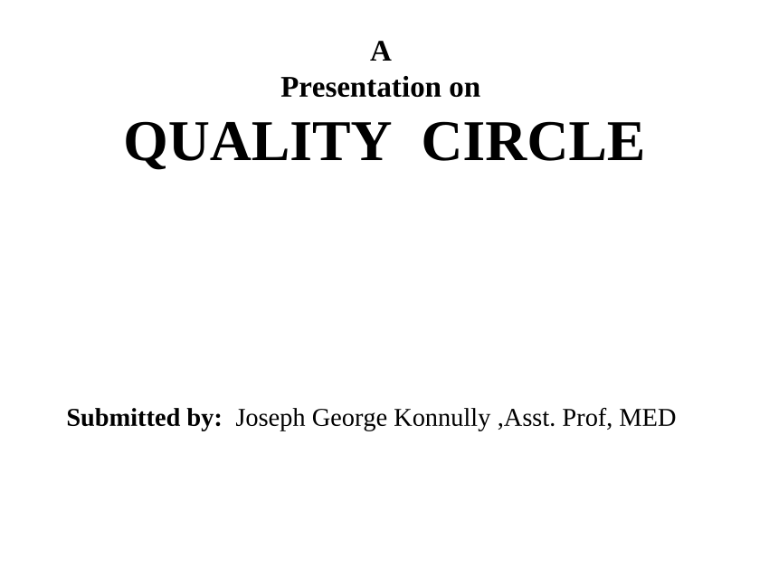 quality circle advantages