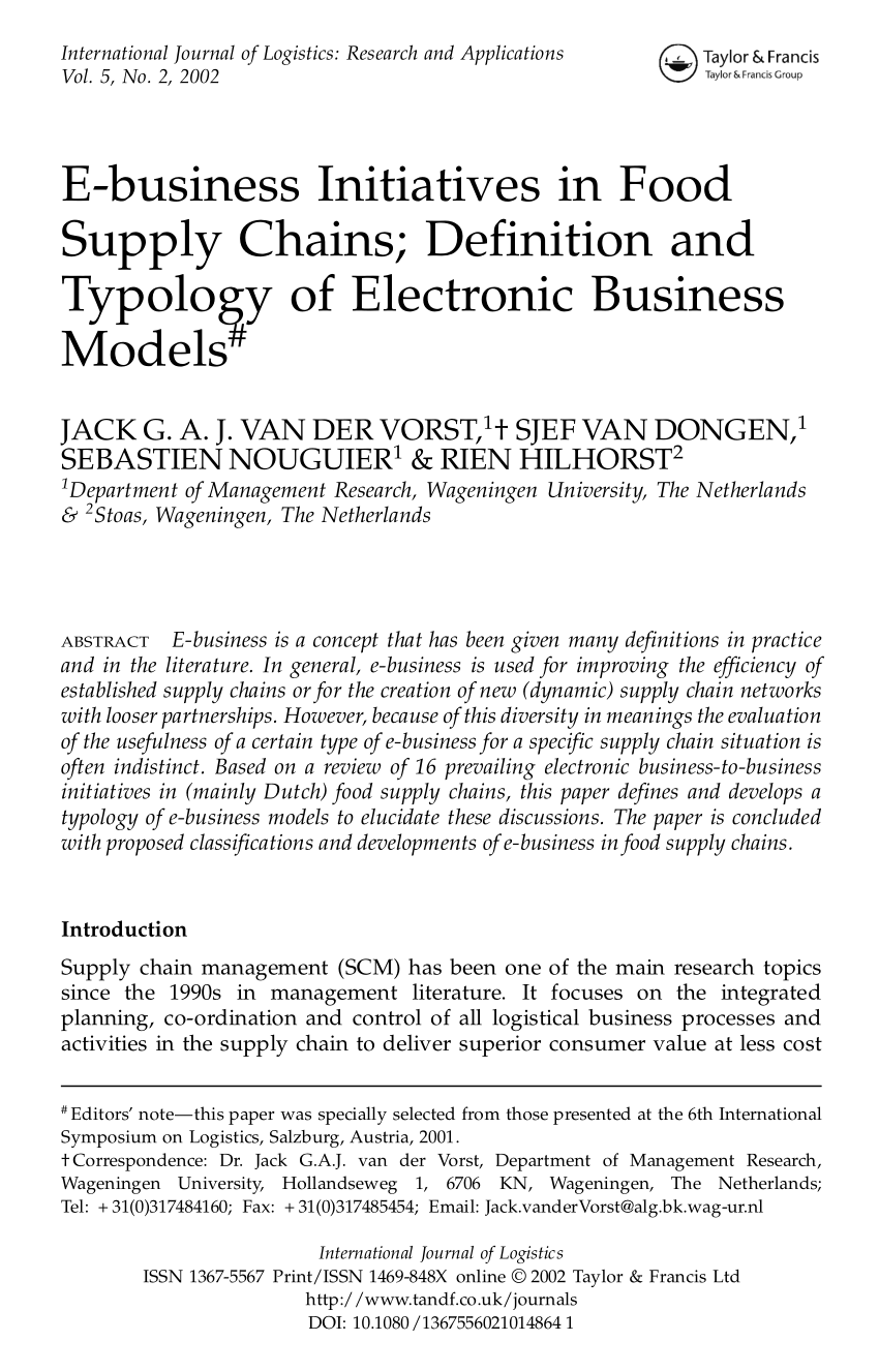 Dissertation electronic commerce