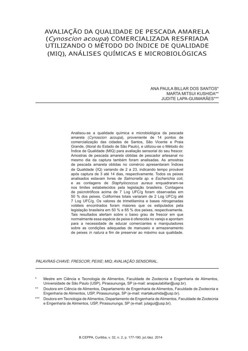 PDF) Biologia Reprodutiva da Pescada Amarela (Cynoscion acoupa