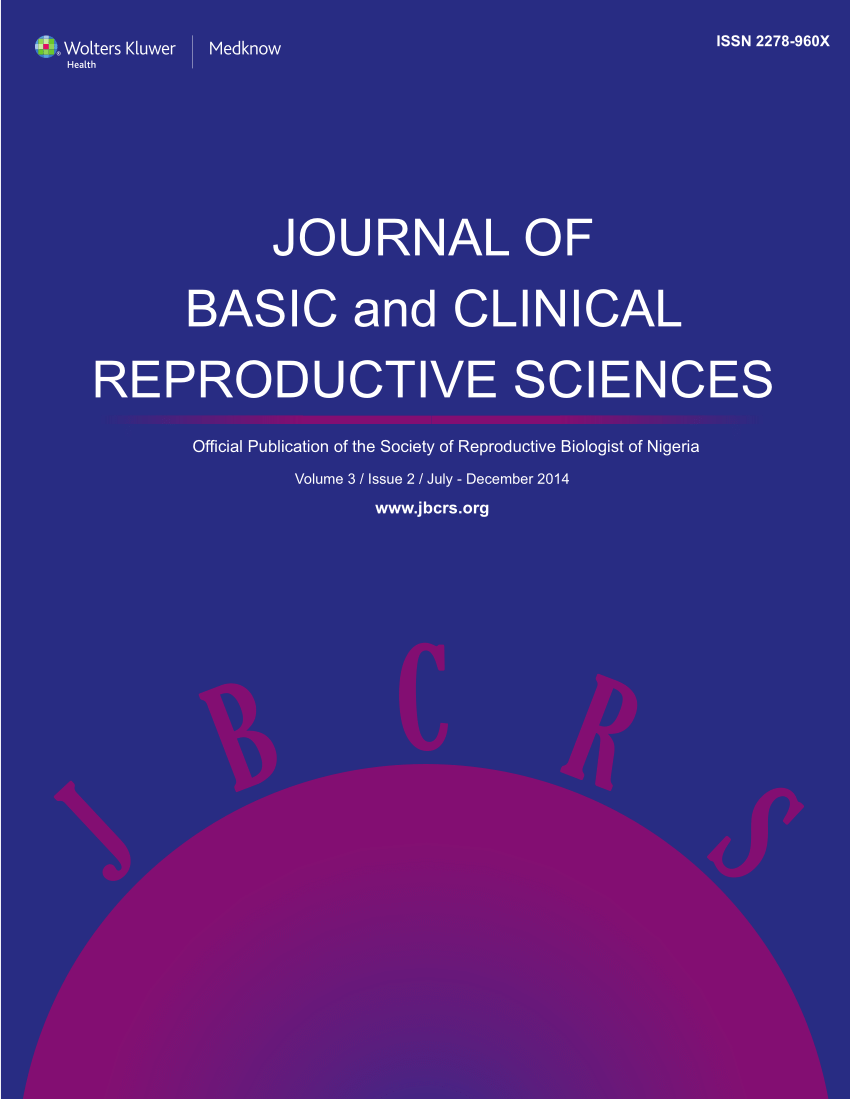 PDF) Journal of Basic and Clinical Reproductive Sciences Volume 3 issue 2