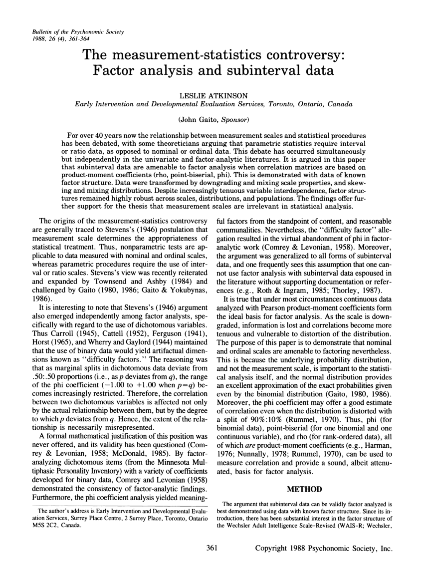 Why is factor analysis controversial?