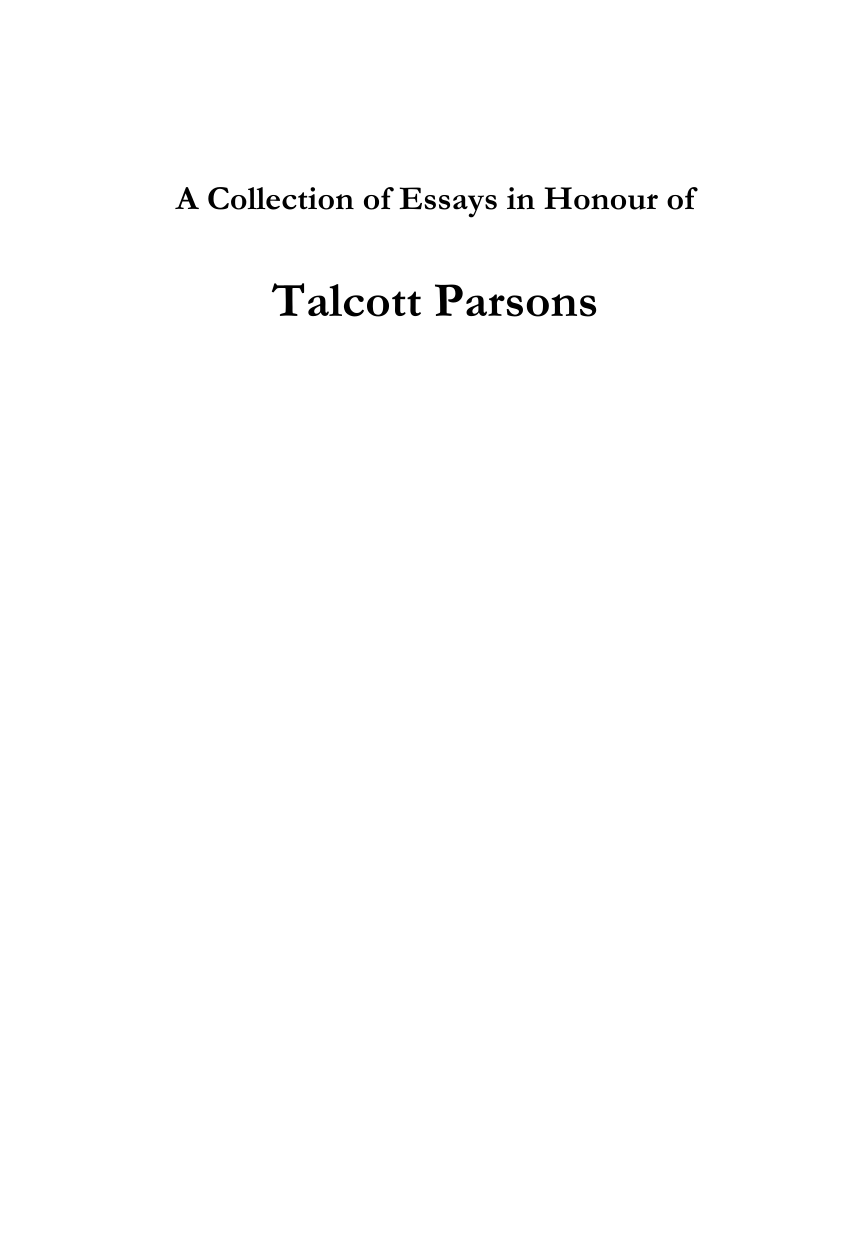 talcott parsons grand theory