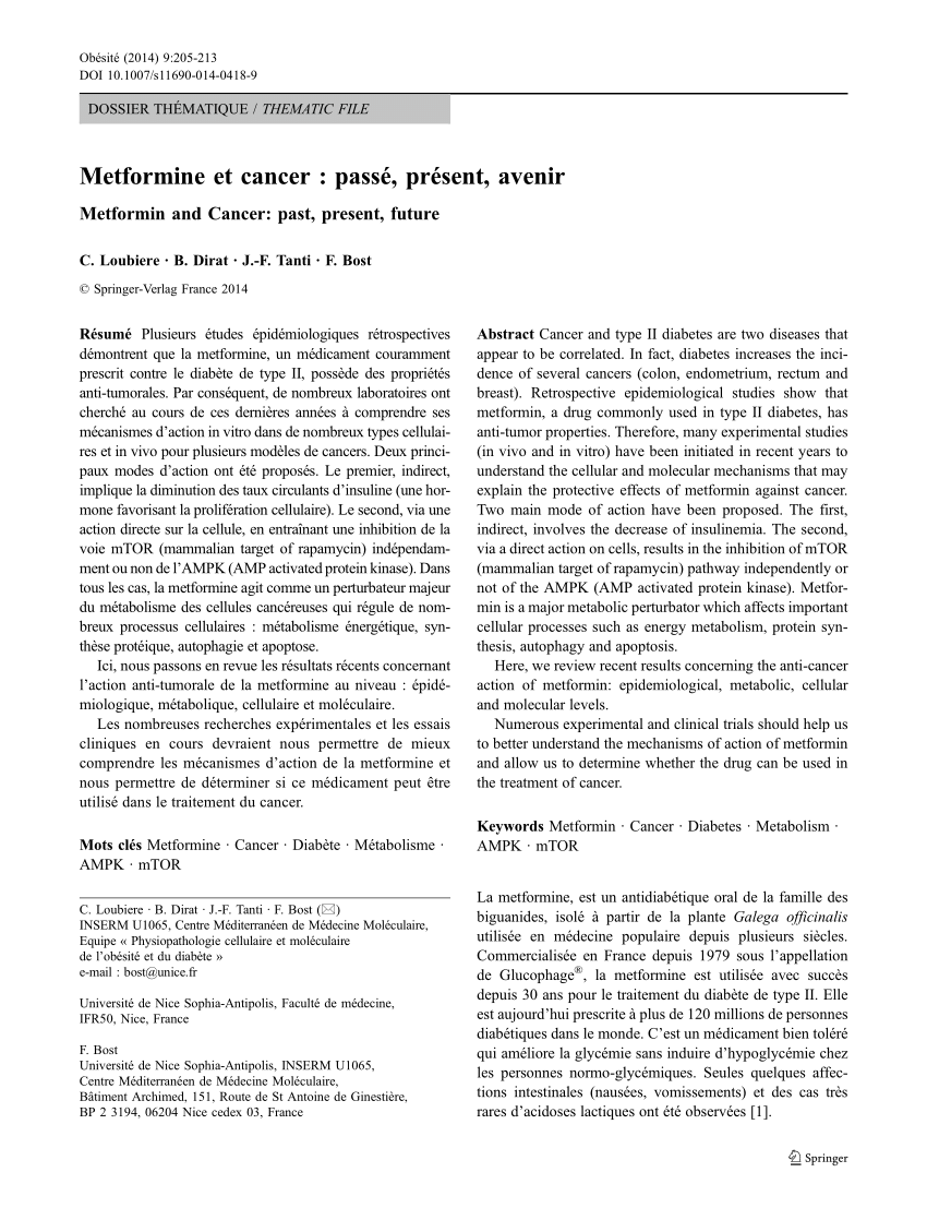 Metformine le moins cher