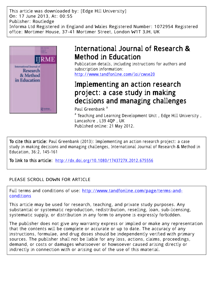 action research project pdf