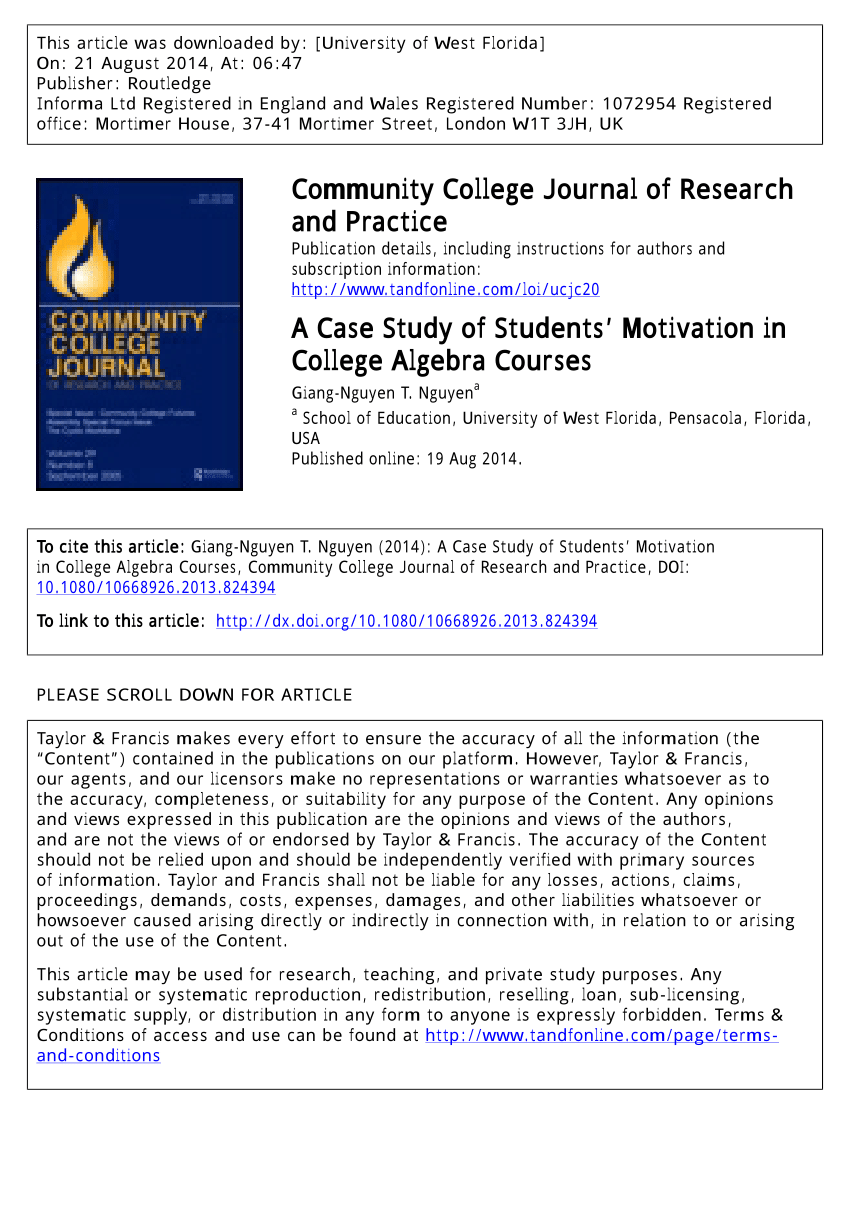 motivation case study for students