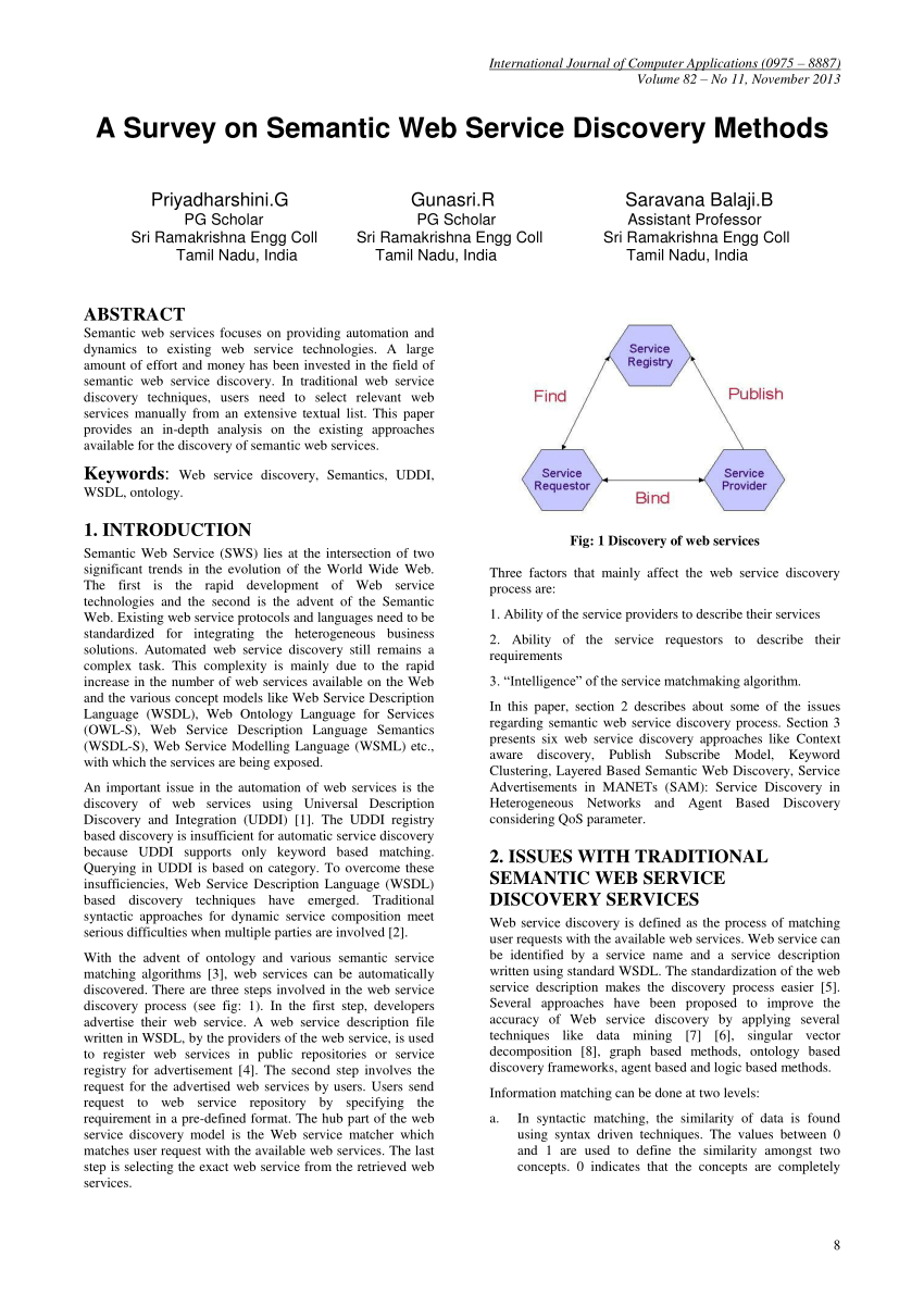 research paper on semantic web services