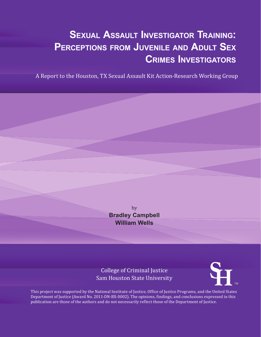 Pdf Sexual Assault Investigator Training Perceptions From Juvenile And Adult Sex Crimes 2924