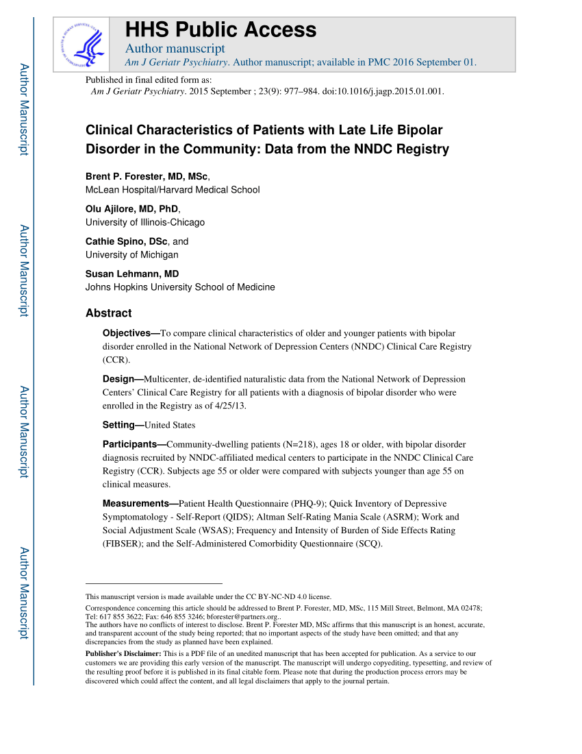 bipolar 2 disorder patient case study pdf