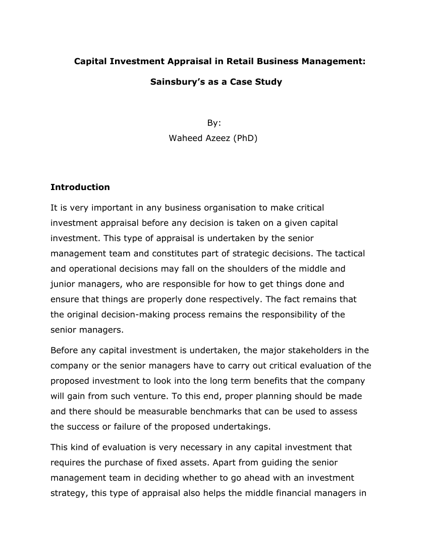 investment management case study with solution